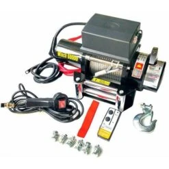 Varan Motors - SC6.0X Treuil électrique 12V 2721KG 3300W, Treuil à Câble Longueur 20m Ø7.2mm