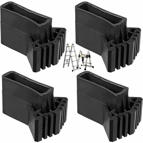 Couvre-pieds D'échelle Pieds Pieds D'échelle D'extension Échelle Patins En Caoutchouc Antidérapants Pieds De Remplacement D'échelle Universel Antidérapants En Caoutchouc,Irisfr (4pcs)