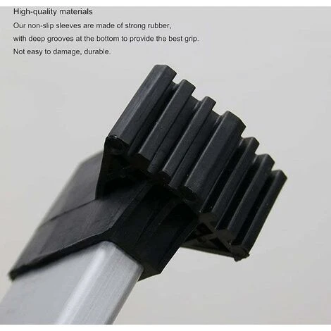 Couvre-pieds D'échelle Pieds Pieds D'échelle D'extension Échelle Patins En Caoutchouc Antidérapants Pieds De Remplacement D'échelle Universel Antidérapants En Caoutchouc,Irisfr (4pcs) – Image 3