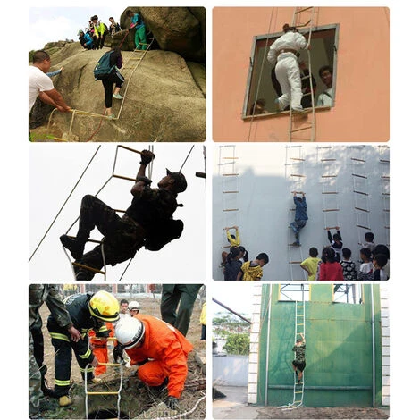 Échelle De Corde D'évacuation D'urgence Portable échelle Multifonctionnelle D'évacuation Sécurité Incendie - 3M – Image 4