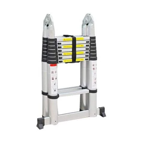 Varan Motors - DLT708B Echelle Télescopique Multi-fonctions En Alu De 5.00m, 16 échelons – Image 4