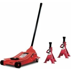 Pack Cric Rouleur Extra Plat 2,5T Et Chandelles 3T MW-Tools CAT25LSET