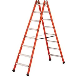 Echelle Double Isolante En Fibre De Verre - Hauteur 1.02m - 4255004
