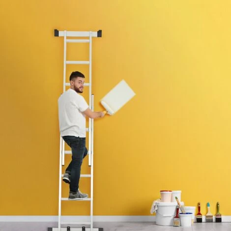 Echafaudage, Ă©chelle Multi-Usage, 168 X 160 X 45 Cm, EN 131, Charge Maximale: 150 Kg â Image 3