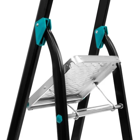 Escabeau Pliant PRO En Aluminium - 4 Marches Antidérapantes - Capacité Max. 150kg – Image 4