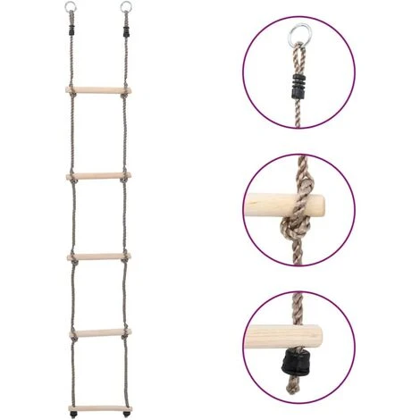 Hommoo Echelle A 5 Echelons 210 Cm Bois De Pin Massif