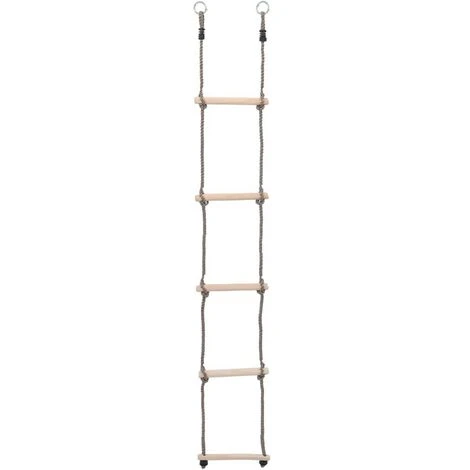 Hommoo Echelle A 5 Echelons 210 Cm Bois De Pin Massif â Image 2