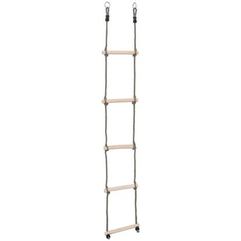Hommoo Echelle A 5 Echelons 210 Cm Bois De Pin Massif â Image 3