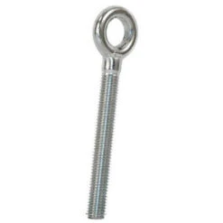 Piton à Oeil Rond Fileté Acier Bichromaté - Ø Mm: 8 - L. Filetage Mm: 60 - CU Kg: 140