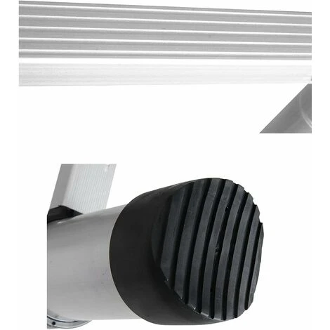 Échelle Polyvalente En Aluminium De 4,4 M, échelle Télescopique Avec Crochet Amovible, échelle Extensible, échelle Pliante, Marches Antidérapantes, échelle Multifonctions, Escabeau, Capacité De Charge De 150 Kg – Image 4