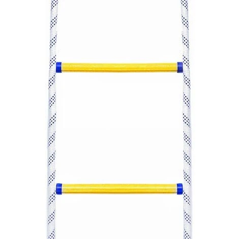 20M Echelle De Corde D'évacuation De Feu Echelle De Sécurité Incendie Résistant Avec Mousquetons – Image 4