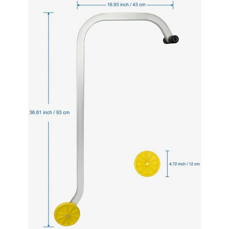 Adaptateur De Toit Pour Échelle, Crochet De Toit Universel Pour Echelle, 0,93 Mètre(s), Charge Maximale: 150 Kg – Image 5
