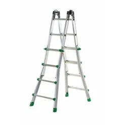 Echelle Télescopique Industrielle Multi-usages 8+8 étages 3,77Mt Aluminium Cody