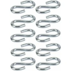 10x Crochet En S Acier Diamètre 5mm Universel Fixation Corde Cuisine Vaisselle Mural Rideau