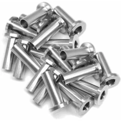 SL.GT,20 Pcs Manchons De Protection En Acier Inoxydable Pour Garde-corps De Câble 1/8 Pouce 3/16 Pouce Poteaux En Bois