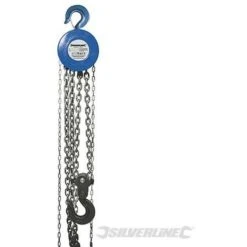 Silverline Palan Manuel à Chaîne, 5 000 kg / Hauteur De Levage 3 M, 5000kg - Hauteur De Levage 3 M