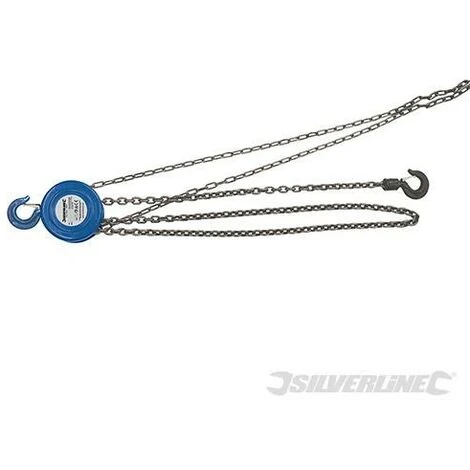 Silverline Palan Manuel à Chaîne, 5 000 kg / Hauteur De Levage 3 M, 5000kg - Hauteur De Levage 3 M – Image 2