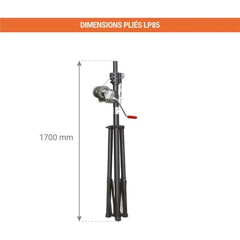 Elévateur - Avec Petit Plateau Ajouré 450x450mm - LP85-PPA1 – Image 2