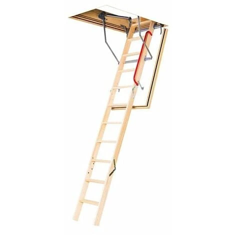 Escalier Bois Coupe Feu 60min - 2.80m Sous Plafond - Trémie 60X100cm - LWF60/60100-280