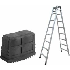 Lot De 2 Pieds D'escalier Universels En Caoutchouc, Pied D'échelle Antidérapant Pieds De Rechange Pour Echelle Pieds De Sécurité Durable Noir