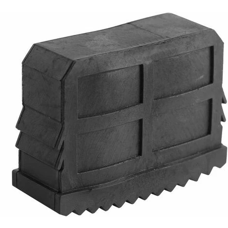 Lot De 2 Pieds D'escalier Universels En Caoutchouc, Pied D'échelle Antidérapant Pieds De Rechange Pour Echelle Pieds De Sécurité Durable Noir – Image 2