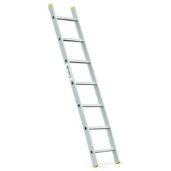 Echelle Simple StablePro 7 Marches En Aluminium, Légère Et Durable, Hauteur De Travail Maximale 2,95m, Garantie 5 Ans, Charge Maximale 150kg, Hostrom