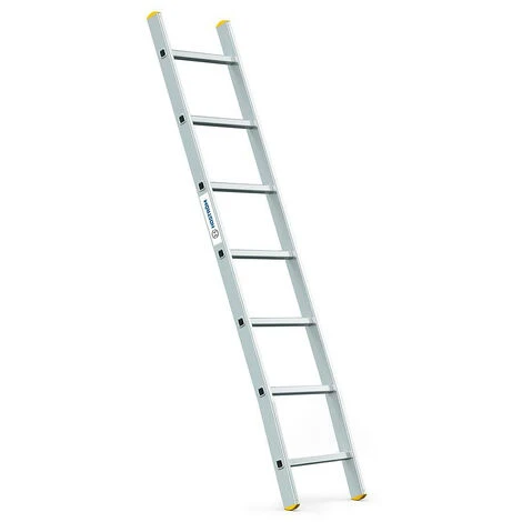 Echelle Simple StablePro 7 Marches En Aluminium, Légère Et Durable, Hauteur De Travail Maximale 2,95m, Garantie 5 Ans, Charge Maximale 150kg, Hostrom