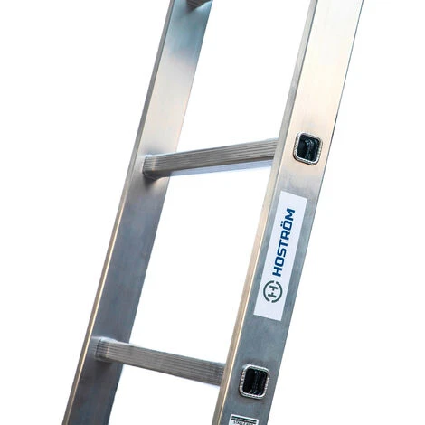 Echelle Simple StablePro 7 Marches En Aluminium, Légère Et Durable, Hauteur De Travail Maximale 2,95m, Garantie 5 Ans, Charge Maximale 150kg, Hostrom – Image 4