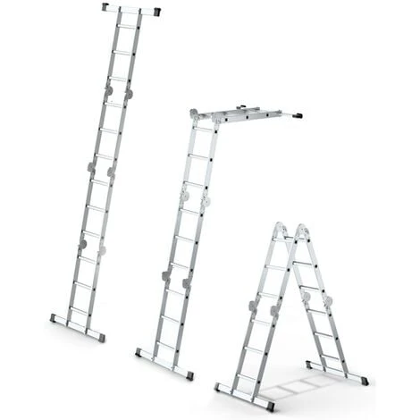 MOD Echelle Modulable En Aluminium 4x3 Avec Plateforme – Image 2