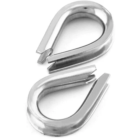 Cosses Pour Câbles Métalliques 3mm En Acier Inoxydable 50 Pièces Lefou – Image 3