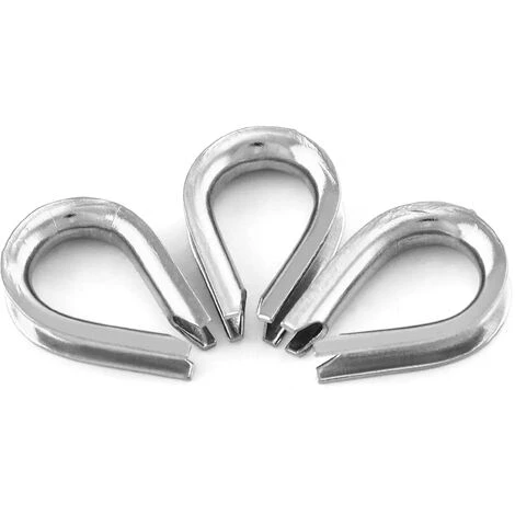 Cosses Pour Câbles Métalliques 3mm En Acier Inoxydable 50 Pièces Lefou – Image 4