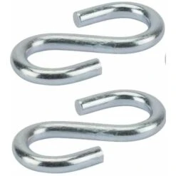 2x Crochet En S Acier Inoxydable Diamètre 5mm Universel Fixation Corde Cuisine Vaisselle Mural Rideau Inox Suspendre Ustensile