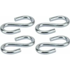 4x Crochet En S Acier Inoxydable Diamètre 3mm Universel Fixation Corde Cuisine Vaisselle Mural Rideau Inox Suspendre Ustensile