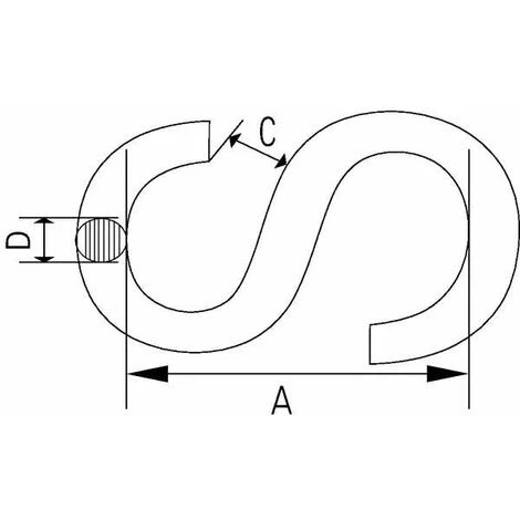 4x Crochet En S Acier Inoxydable Diamètre 4mm Universel Fixation Corde Cuisine Vaisselle Mural Rideau Inox Suspendre Ustensile – Image 2