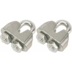 2x Serre-câble étrier 3mm En Acier Inoxydable A4 Universel U Clip Câble Métallique Corde Accastillage Marine Bateau Inox