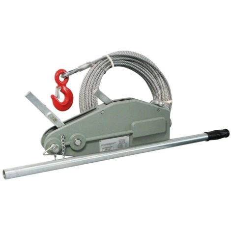 Varan Motors - Hoh3200 Tire-fort, Tire-câble Manuel, Treuil De Halage à Levier 3200Kg + Câble 20 Mètres ø16mm – Image 3
