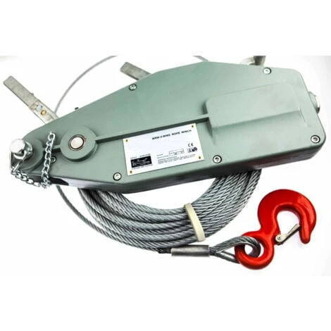 Varan Motors - Hoh3200 Tire-fort, Tire-câble Manuel, Treuil De Halage à Levier 3200Kg + Câble 20 Mètres ø16mm – Image 5