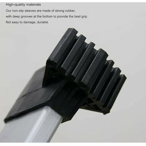 KAEJYIUT-Couvre-pieds D'échelle Pieds Pieds D'échelle D'extension Échelle Patins En Caoutchouc Antidérapants Pieds De Remplacement D'échelle Universel Antidérapants En Caoutchouc,Irisfr (4pcs) – Image 3