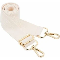 Sangle De Sac à Bandoulière Large 1pcs, Sangle De Sac De Rechange Réglable Avec Crochets En Métal (Beige)