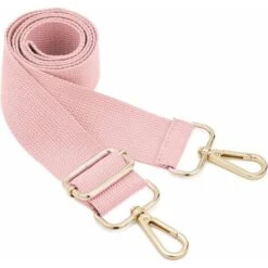 Sangle De Sac à Bandoulière Large 1 Pièces, Sangle De Sac De Rechange Réglable Avec Crochets En Métal (rose Clair)