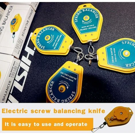 1pcs Équilibreur à Ressort-tournevis D'équilibreur à Ressort Rétractable Clé Suspendue Outil De Mesure De Câble En Acier(0.5-1.5kg), Ephé – Image 5