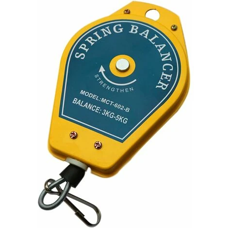 1 Stück Federzug, Einziehbarer Federzug, Schraubendreher, Hängeschlüssel, Stahldrahtseil, Messwerkzeug (0,5–1,5 Kg), – 13Thirteen