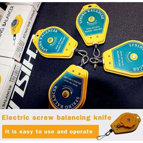 1 Stück Federzug, Einziehbarer Federzug, Schraubendreher, Hängeschlüssel, Stahldrahtseil, Messwerkzeug (0,5–1,5 Kg), – 13Thirteen – Image 5