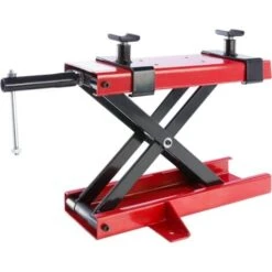 AREBOS Cric De Moto 500 kg Pont Élévateur Pour Motos Plate-Forme Élévatrice Bloc De Montage Régable De 95-375 Mm