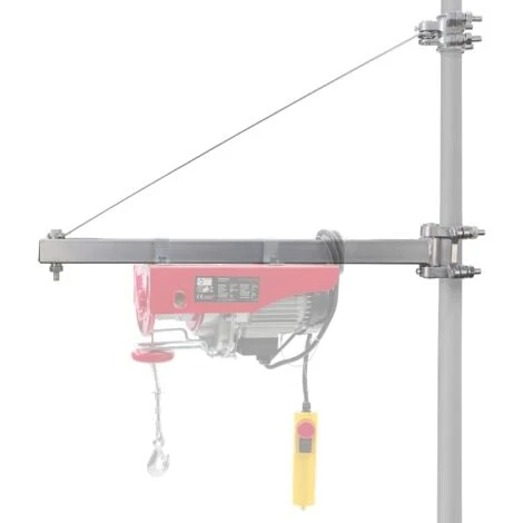 AREBOS Bras Pivotant Bras De Levage électrique Pivotant Support Palan 1000kg 750mm Treuil Palan Électrique Rotation De 180° – Image 2