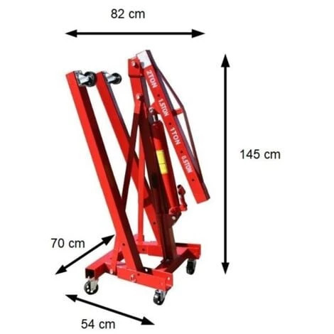 Grue Pliable Pour Moteurs Grue De Levage Chèvre D'atelier Lève-moteur Hydralique – Image 3