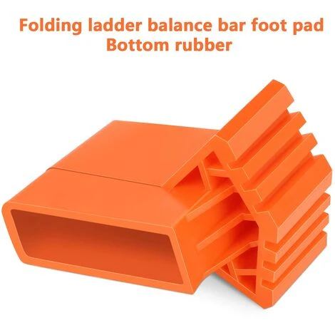 4 Pièces Couvre-Pieds D'échelle,Pieds D'escalier Antidérapants Pour Escaliers Revêtements En Caoutchouc Antidérapants, Coussin De Protection D'échelle Pour échelles Télescopiques,etc – Image 2