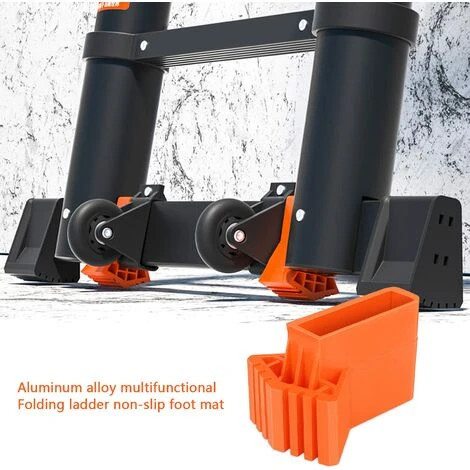 4 Pièces Couvre-Pieds D'échelle,Pieds D'escalier Antidérapants Pour Escaliers Revêtements En Caoutchouc Antidérapants, Coussin De Protection D'échelle Pour échelles Télescopiques,etc – Image 5