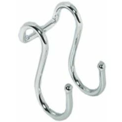 Crochet Double En S Acier Chromé Poli Pour Système De Crédence 40 X 50 X 65mm Tube Tuyau Attache Décoration Cuisine Ustensile Serviette Torchon Main Courante