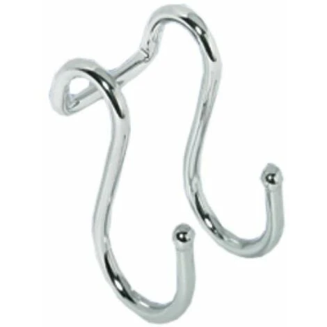 Crochet Double En S Acier Chromé Poli Pour Système De Crédence 40 X 50 X 65mm Tube Tuyau Attache Décoration Cuisine Ustensile Serviette Torchon Main Courante